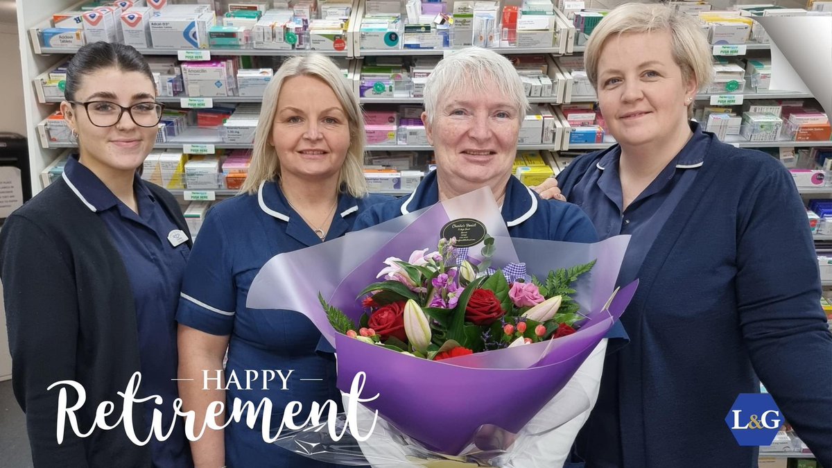 LindsayGilmour's tweet photo. Today we mark the end of an era at Lindsay &amp; Gilmour Pharmacy. 

After almost four decades of service, we say farewell and happy retirement to our much-loved Pharmacist Fiona McLaren. https://t.co/odol9cwayi