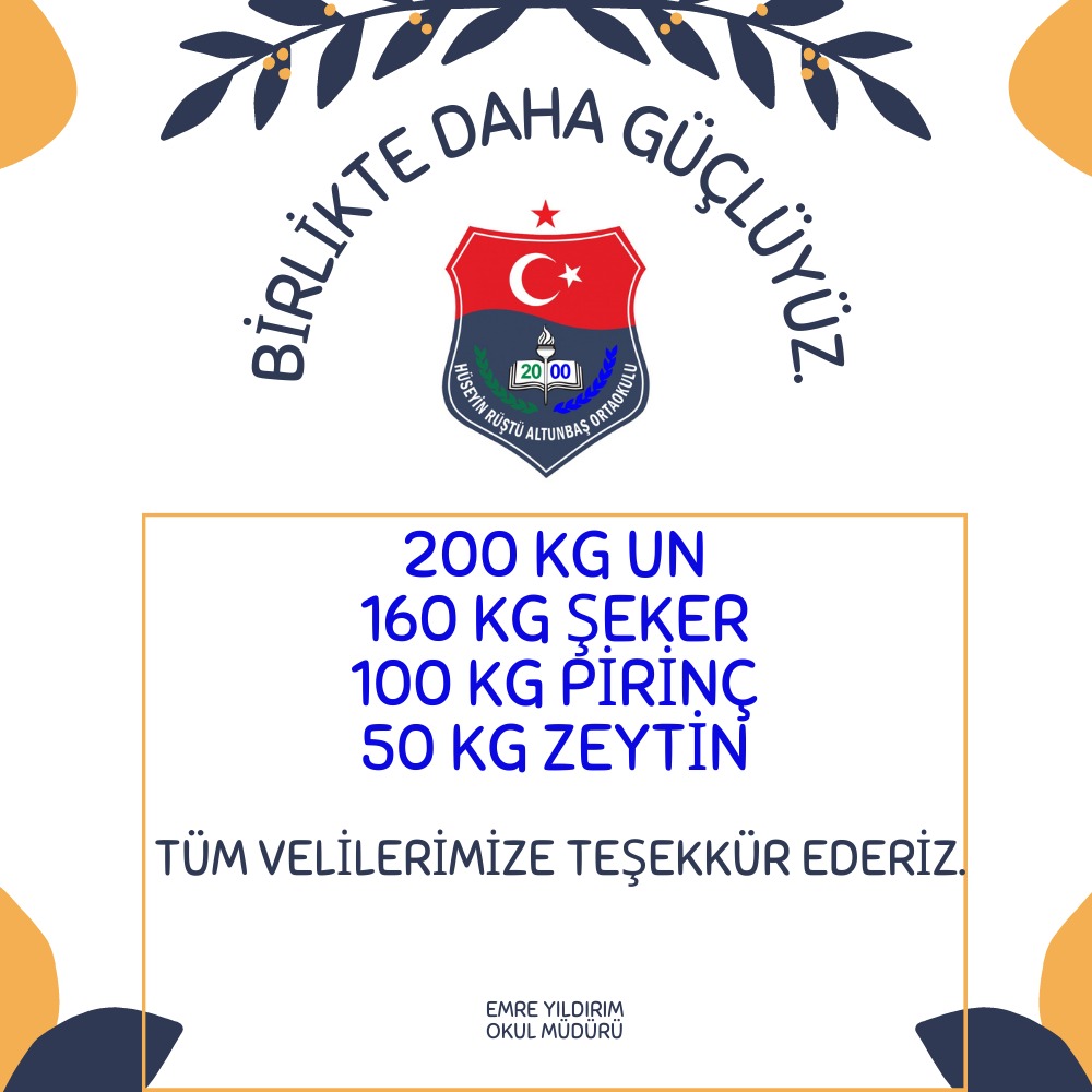AltunbasRustu's tweet photo. Hüseyin Rüştü Altunbaş Ortaokulu Değerler Kurulu olarak yaptığımız organizasyonda bizlere destek veren tüm velilerimize teşekkür ederiz hiç şüphesiz birlikte daha güçlüyüz... https://t.co/3cJG8WKiFu