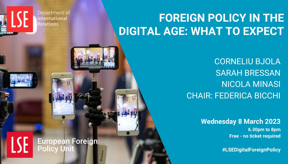 Ema_Errichiello's tweet photo. On Wed 8 March, the #EFPU in the @LSEIRDept will host this extremely promising event with Prof Bola from @UniofOxford, Sarah Bressan, and Nicola Minasi from @ItalyMFA. Chair: @F_Bicchi. Do not miss it! 6.30 pm in the Sheikh Zayed Theatre. https://t.co/iImpWgoKY4