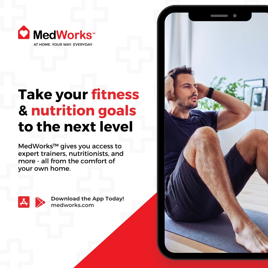 medworkshealth's tweet photo. MedWorks™ gives you access to expert trainers, nutritionists, and more - all from the comfort of your own home.
🔗 Download the MedWorks™ App : https://t.co/bO44yWJOYO
#onlinepersonaltraining #athomeworkout #athomeworkouts #fitnessjourney #onlinefitness #MedWorks https://t.co/OVDF2qf65b