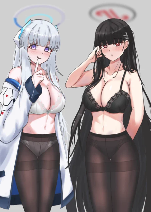#ブルアカ #BlueArchive 生塩ノアと調月リオ 