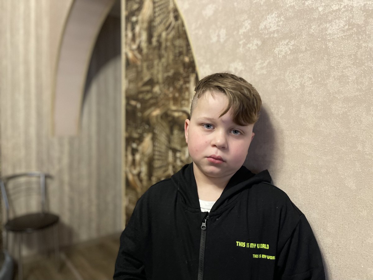 This is Denys, in a photo taken 2 days before he was killed last September by Russian shelling.  He was 9.  His twin brother Ruslan still sends himself messages from Denys's phone. He can't accept his best friend is  gone.    

One child, one loss, one year of Russia's war in Ukr