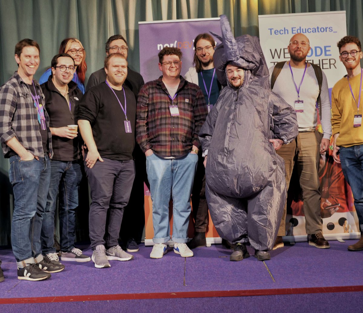 tomus_sherman's tweet image. How it started:

How it&apos;s going:

#NorDevCon23