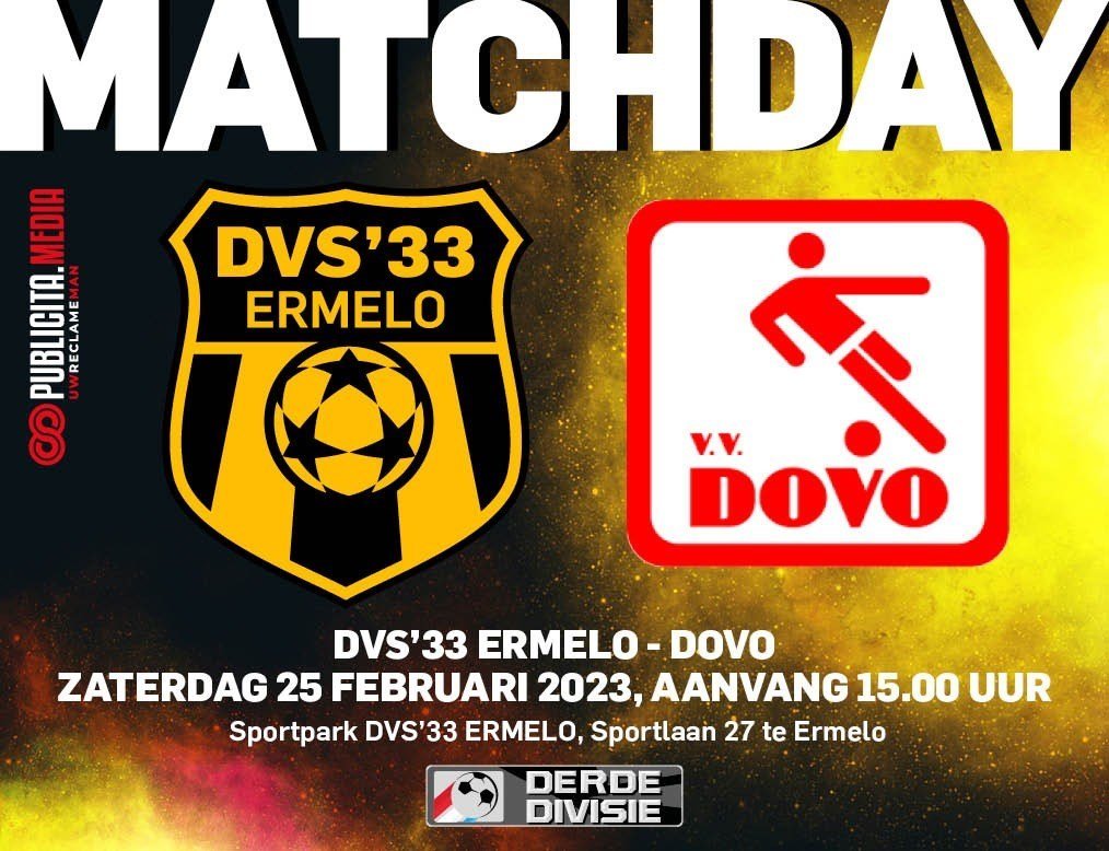 DVS33NL's tweet photo. Een mooi affiche vanmiddag aan de Sportlaan. π₯ #dvsdov https://t.co/fE1GchnMKT