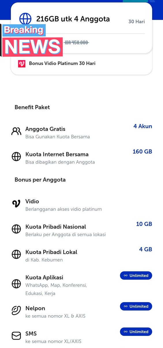 #xlakrab #akrabxl 
Sharing xl akrab kuota 50gb + kuota lokal sesuai area . 65k minat dm
