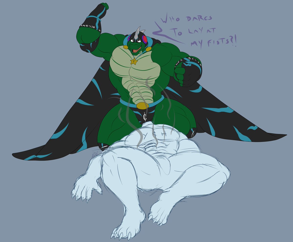 00LordRex00's tweet image. 🚨🚨SUDDEN RAFFLE INCOMING!🚨🚨

The Chruk wants you to test your resistance, dare to be pummelled by him?! &amp;gt;83

All you must do is:
-Be my follower
-Like and retweet this
-Share your sfw fighter
-Have fun &amp;gt;83

I&apos;ll be picking the winner on February 26th