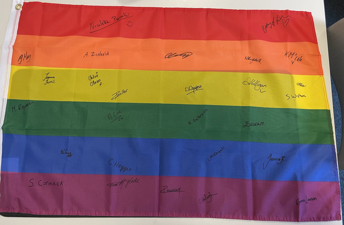 It was a very colourful day today to celebrate Purple Friday! ☺️ Our <a href="/official_DHS/">Dalkeith High School</a> pride flag was looking very good too! 🏳️‍🌈