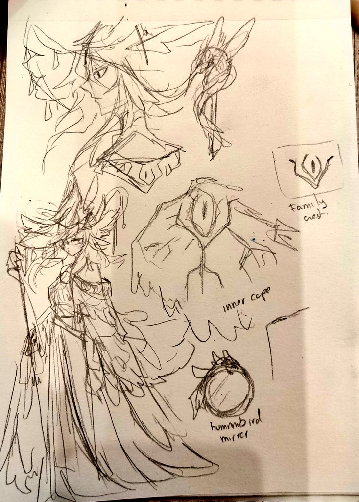 Lately i no have soo much energy but here a little concept idea on my Oc Beata in atelier world in this case is a Brimhat on have the comunication with hummingbirds species and have patterns of them
#Δ帽子 #WHA_OC 