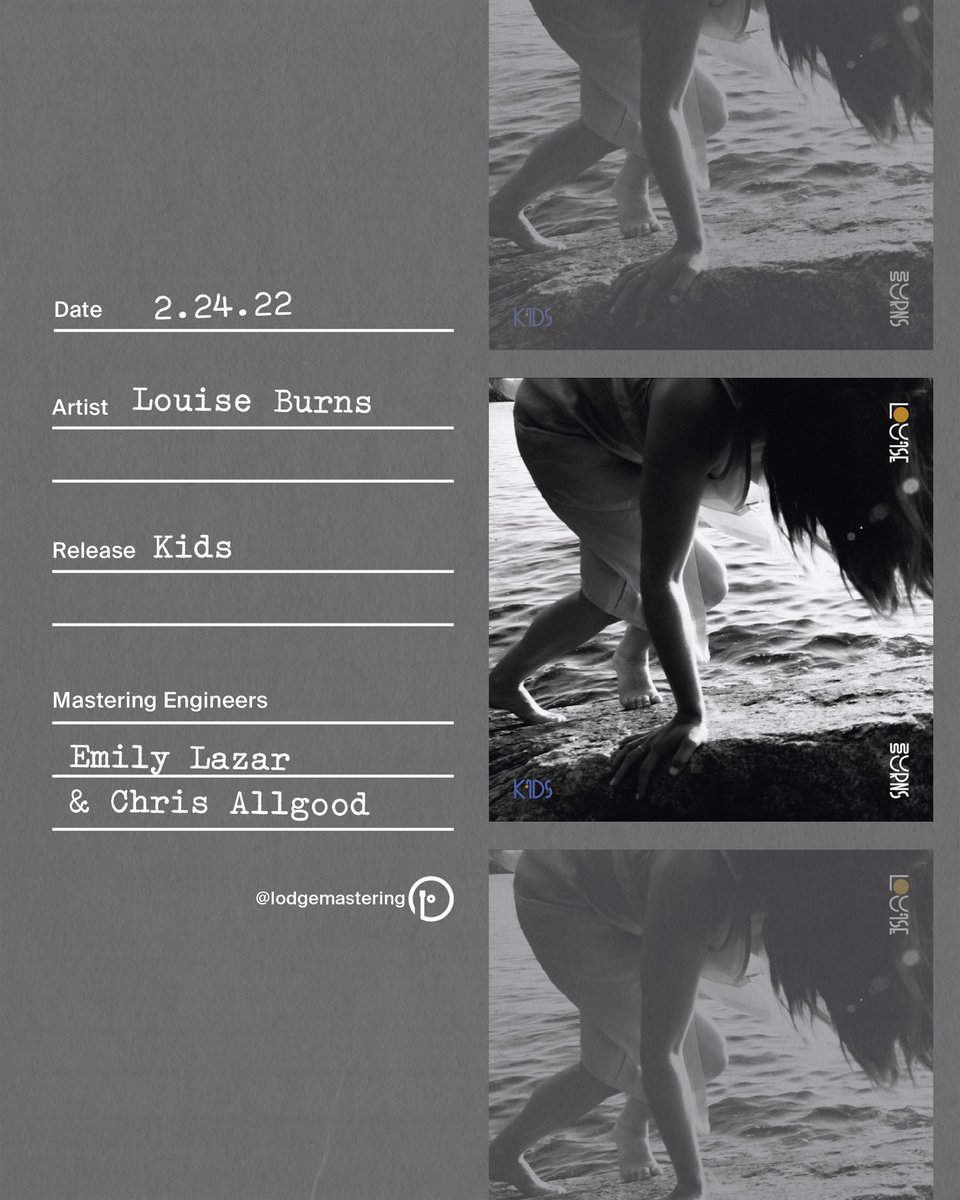 She’s done it again! Another dreamy bop by @_louiseburns_ OUT TODAY💫✨

Produced by Louise Burns &amp; Colin Janz 
Mixed by <a href="/jacknifesound/">Jacknife Sound</a> 

Mastered with 🧡 by <a href="/emilylazarlodge/">Emily Lazar</a> &amp; <a href="/Bubbaganoosh666/">Chris Allgood</a>