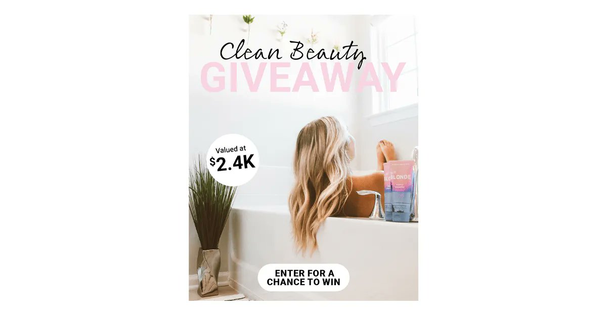 GooseGiveaways's tweet photo. Get the ultimate clean beauty experience with the SOZY Clean Beauty Giveaway! With a grand prize worth $2,400 in premium products, you won't want to miss this one. Enter now: https://t.co/4j4vcdhVRL Ends 3/1 US, DC, 18+
#beauty #giveaways #cleanbeautyroutine #sozy https://t.co/rEmFzvRm9Z