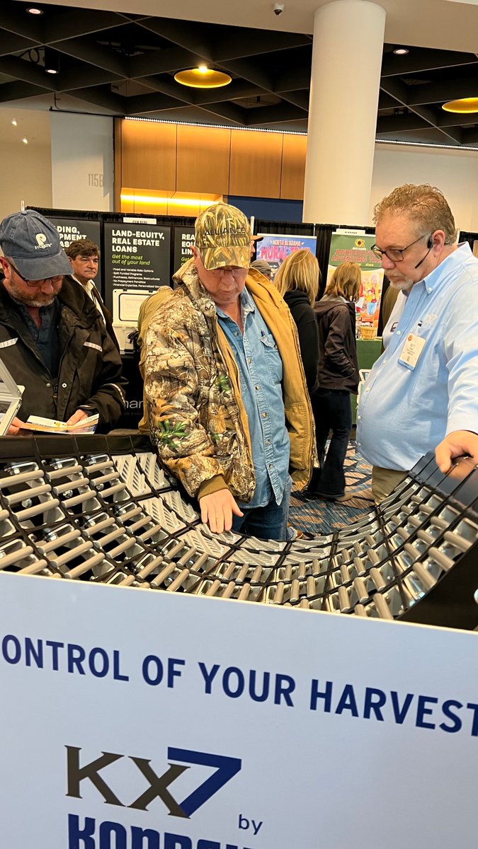 kondex's tweet image. The #KX7concaves tour continues today and tomorrow at the @farm_gin_show. Get a first-hand look at how they can help you #TakeControlOfYourHarvest. #MSFGS2023