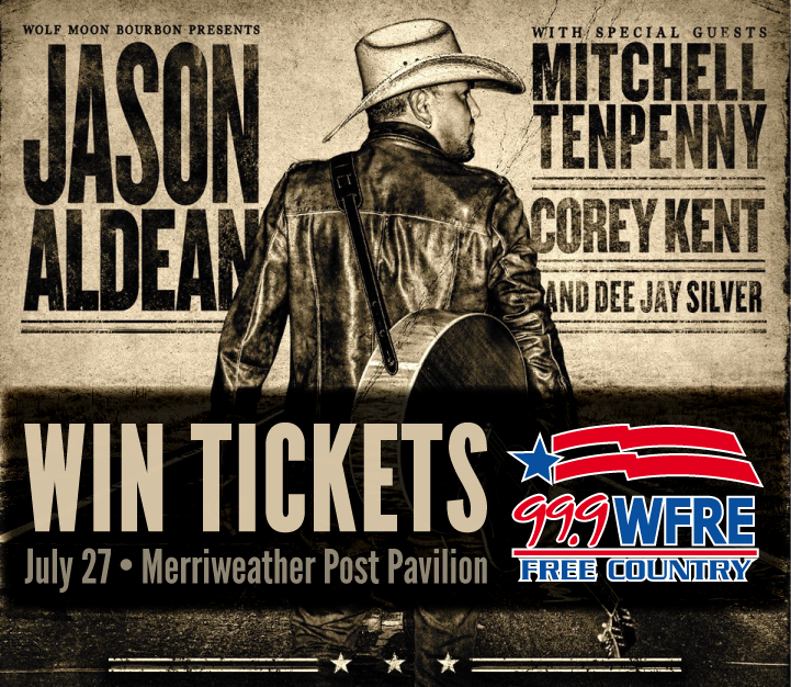 Calling all Jason Aldean fans!! We're giving away FREE TICKETS to see his show on July 27 at the Merriweather Post Pavilion. Tune into 99.9 WFRE for details on how you can win! #WFREFan #CountryRadio #CountryMusic #Radio #RadioContest