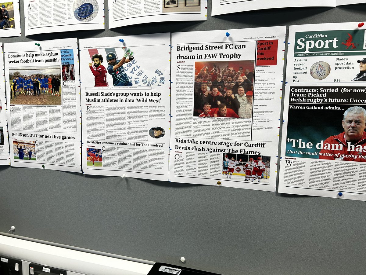 FeierabendSam's tweet image. Proud of the print pages designed and edited for the first time for @cardiffian_news . Some meaty stories to fit in! #cardifftrained