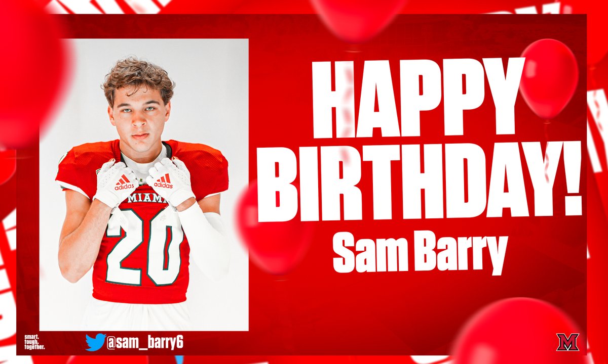 Happy Birthday, <a href="/sam_barry6/">Sam Barry</a>‼️
SMART. TOUGH. TOGETHER.

#RiseUpRedHawks |🎓🏆