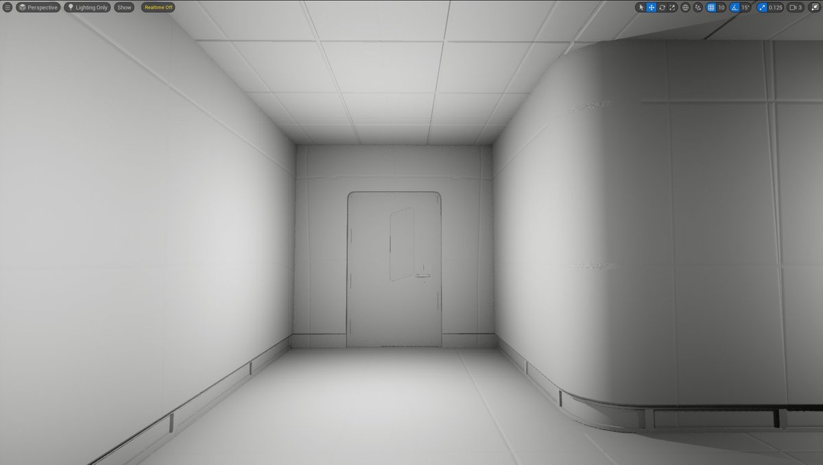 GameLevelDesign's tweet photo. Always liked curved geometry on corners, windows and doors.

Curved architecture tends to be more aesthetically pleasing. Easier to make the eye follow curved surface rather than a straight sharp corners.

Curved rounded architecture also communicates lack of threat, i.e. safety. https://t.co/bNmw7AvB6q