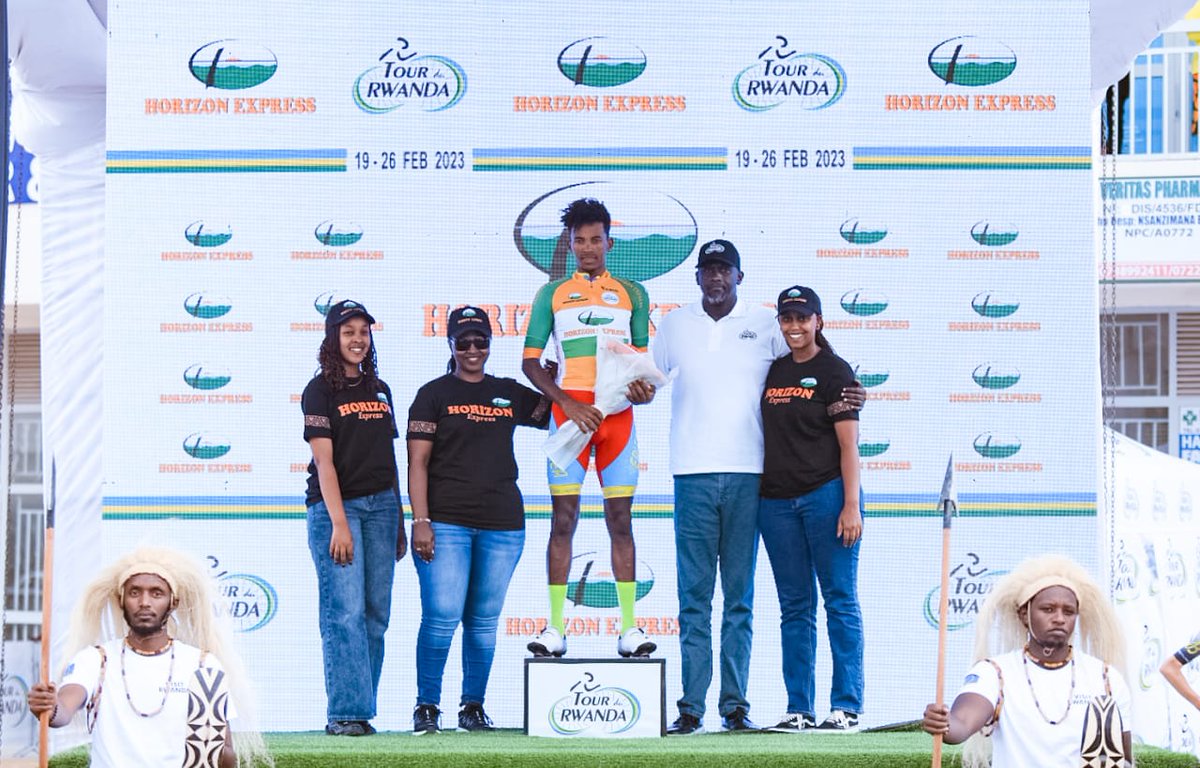 tour_du_Rwanda's tweet photo. #TdRwanda23 Stage 6 Podium & Results
Combativity Jersey sponsored by @ExpressHorizon
Akilu Arefayne ( Eritrea)
#TujyaneNaHorizon #HorizonExpress https://t.co/CTegBrxwEe