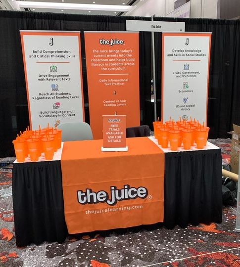 Juice_Learning's tweet photo. We've had a great time connecting with everyone at #NAISAC! Last chance to stop by booth 562 to learn how #TheJuiceLearning can help you support reading comprehension in your students. Sign up for your 30-day free trial today! #PrivateSchools #ReadingComp https://t.co/aQxeeuNhzY