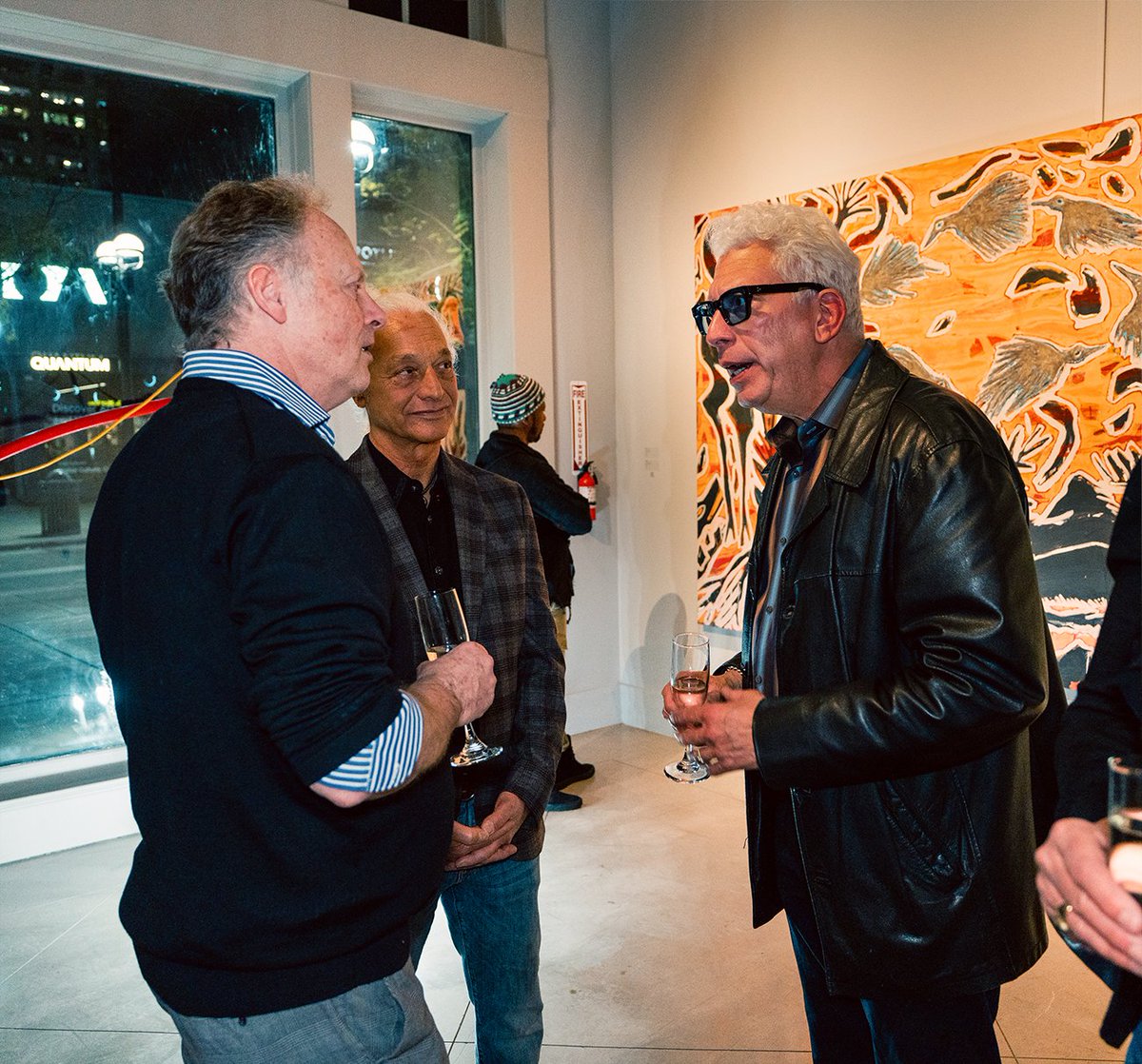 At @_SMAMuseum_ last weekend with Feldsott (middle) co-curator Tom Venditti (right), and museum director Christoph Rahofer (left).
Thank you again to everyone who came through for the opening reception!
