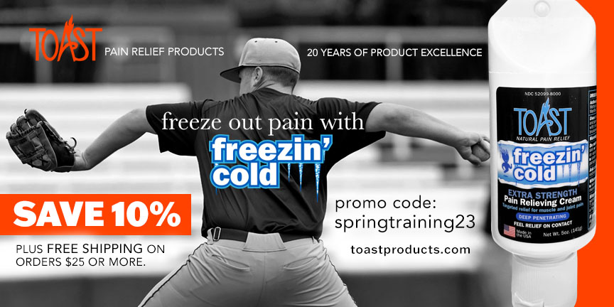 Good luck to all baseball and softball players working hard to get ready for the upcoming season. Maximize your potential. toastpainrelief.com