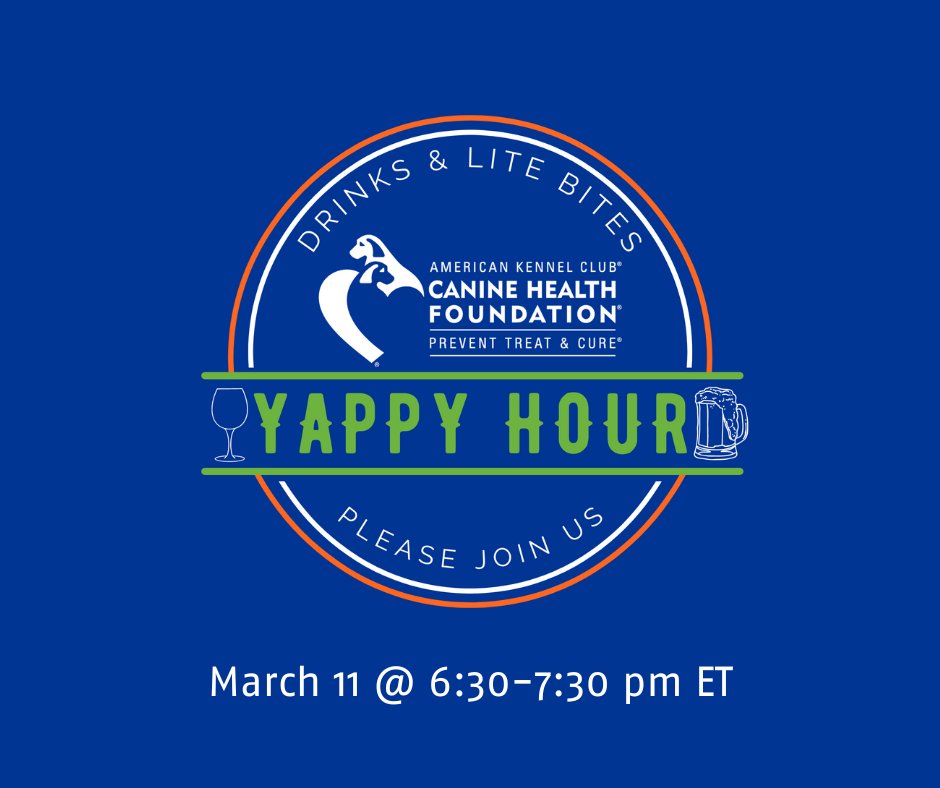 Join us for Yappy Hour after the Tarheel Cluster shows at the NC State Fairgrounds in 2 weeks. See details at bit.ly/3XDdJOf. 
#yappyhour #tarheelcluster