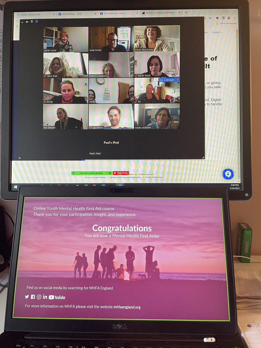 2 days certifying more <a href="/MHFAEngland/">MHFA England®</a> Youth First Aiders from a group of local schools. Group now more confident and equipped to identify &amp; support when needed. 🙏 also to <a href="/BucksMind/">Buckinghamshire Mind</a> for gaining the funds to make this happen.#endthestigma #mhfaengland #MentalHealthMatters