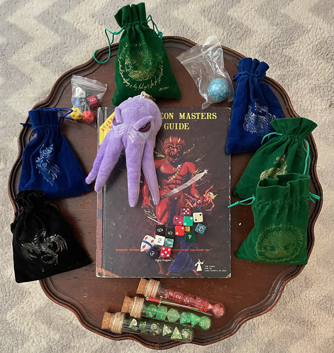 grogdad's tweet image. They say you can&apos;t buy happiness, but have you tried buying more dice? My collection is proof that it works! Whether you&apos;re a #TTRPG veteran or a newcomer, there&apos;s no denying the joy that comes with rolling the perfect die. #DiceAddict #TabletopLove #GamingCommunity #DnD