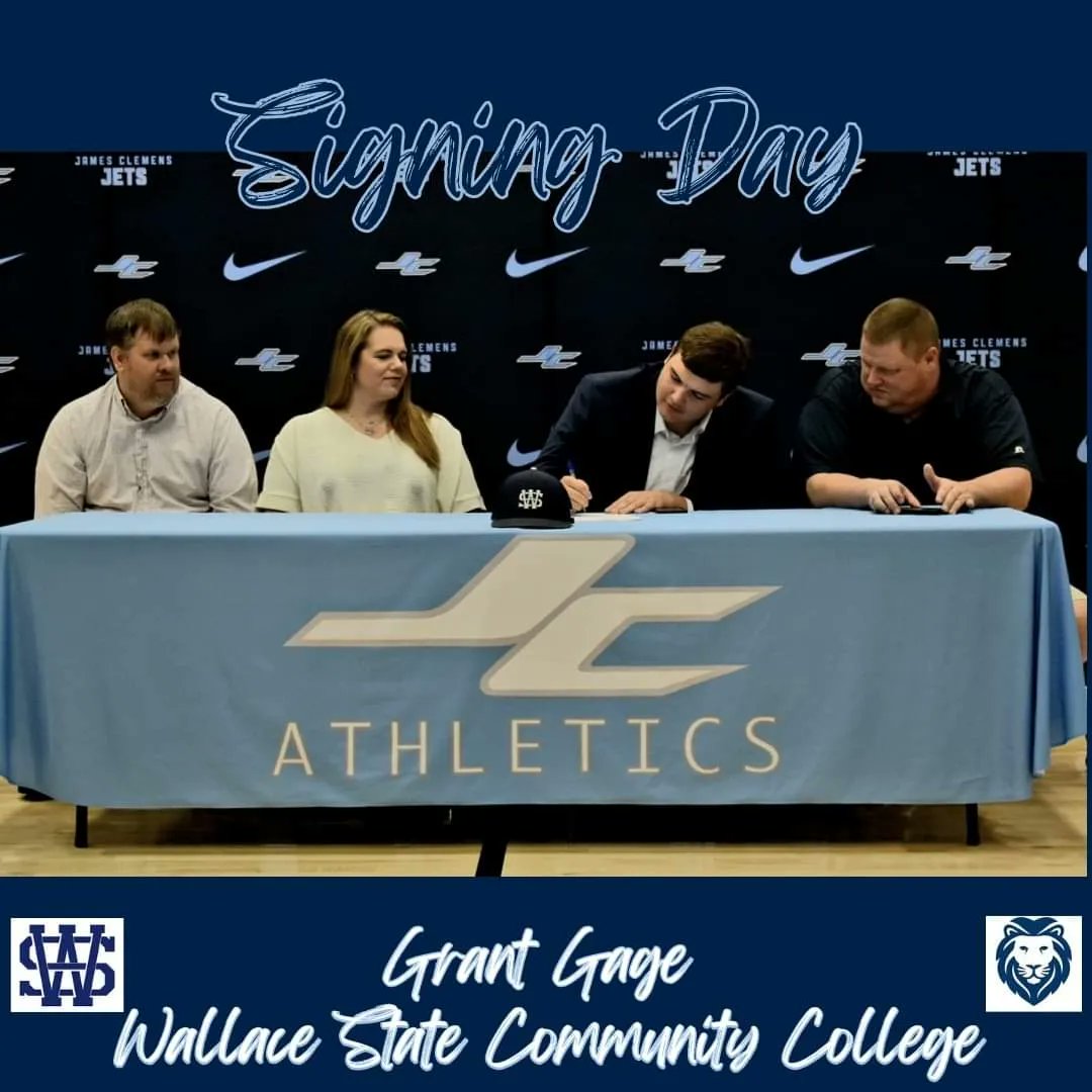 JCJetsBaseball's tweet image. Congratulations to our own Grant Gage on signing his Commitment with Wallace State CC!
#NextLevelJet #SeniorJet