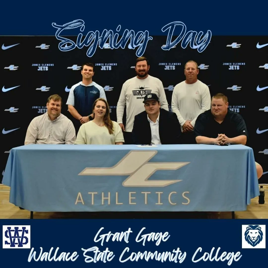 JCJetsBaseball's tweet image. Congratulations to our own Grant Gage on signing his Commitment with Wallace State CC!
#NextLevelJet #SeniorJet