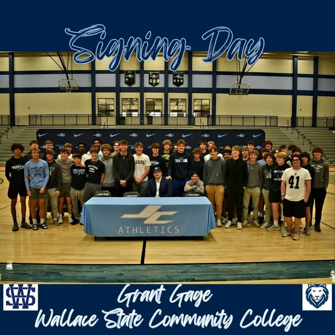 JCJetsBaseball's tweet image. Congratulations to our own Grant Gage on signing his Commitment with Wallace State CC!
#NextLevelJet #SeniorJet