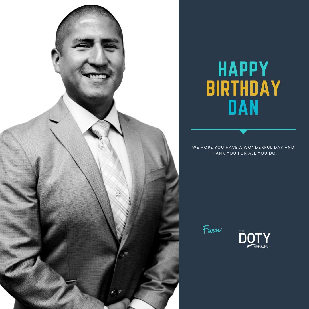 Happy Birthday, Dan! Thank you for all your hard work and dedication to the team.
#HBD #TheDotyGroup #TDG
