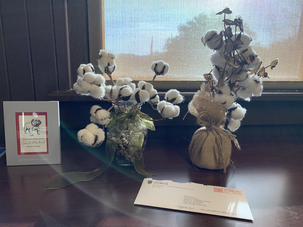 Received the letter from <a href="/universityofga/">UGA</a> President, Dr. Morehead, that I will be promoted to Associate Professor with tenure <a href="/uga_aaec/">UGA Ag and Applied Econ</a> this fall. I am grateful for my professors, collaborators, colleagues, my students, and the agricultural community, who helped me along the way.