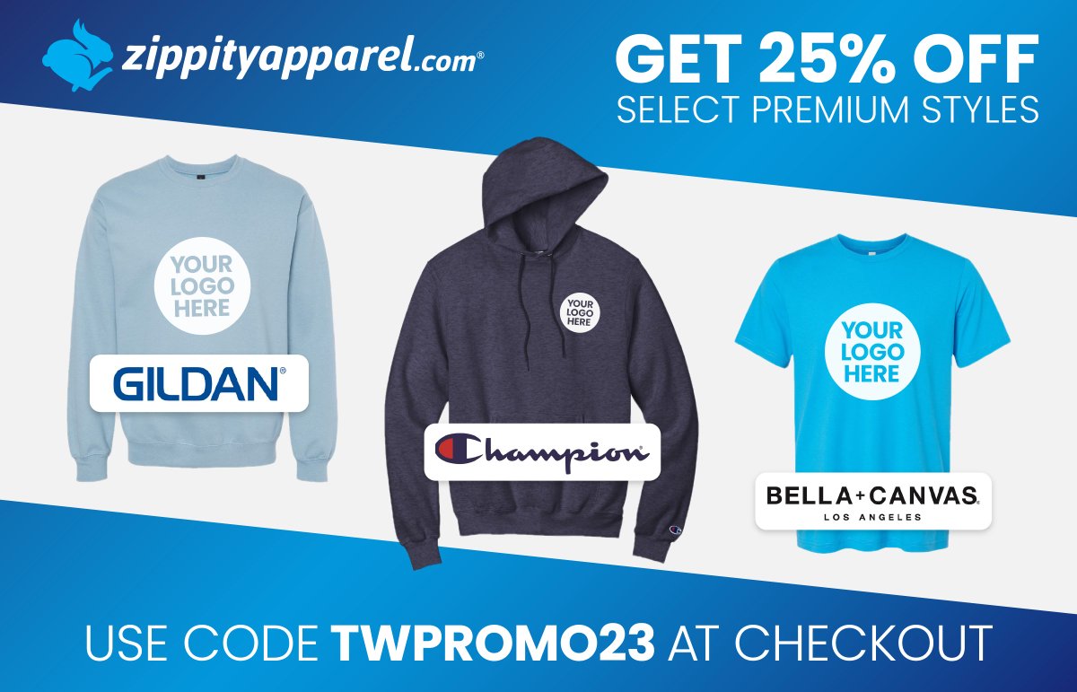 Looking for custom apparel? Our winter sale ends SOON! For a limited time, get 25% off brands like Bella+Canvas, Champion, and Gildan. Shop now on ZippityApparel.com!

#apparel #apparelsale #customapparel #appareldesign #sale #promotion #winter