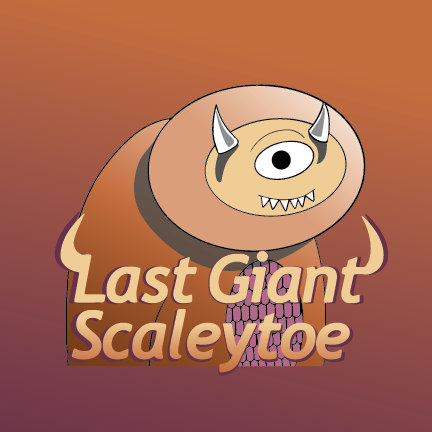 RiveraDesigns_'s tweet photo. The Last Giant Scaleytoe, a friendly curious giant in search for their kind. If you wish for me to bring your monster to life I'm here to do so. #IllustratoroniPad #GraphicDesign #Logodesigner #monster #digitalart https://t.co/xT59U0lMHu