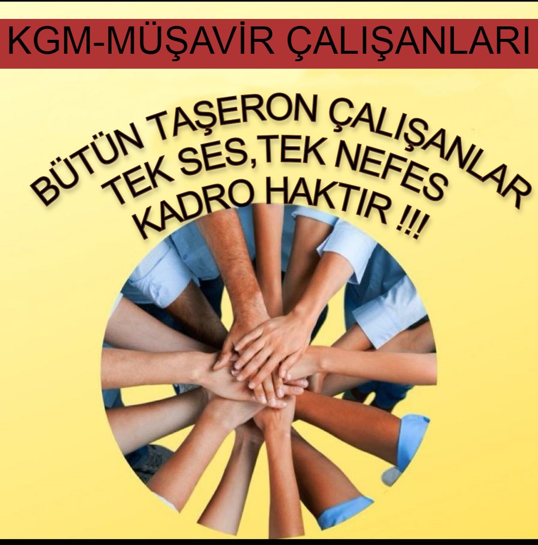 <a href="/csgbakanligi/">T.C. Çalışma ve Sosyal Güvenlik Bakanlığı</a> <a href="/vedatbilgn/">Vedat Bilgin</a> 696 khk da mağdur olan
Basta biz KGM Müşavir İşçileri olmak üzere
Tüm kamu taşeron işçileri
Danışmanlık hizmeti anahtar teslim %70 çağrı merkezi hbys vs vs gibi ayrımlara tabi tutulmadan 
Şartsız koşulsuz kurumların da kadrolu olarak istihdam edilmek istiyoruz
<a href="/RTErdogan/">Recep Tayyip Erdoğan</a> <a href="/Akparti/">AK Parti</a>