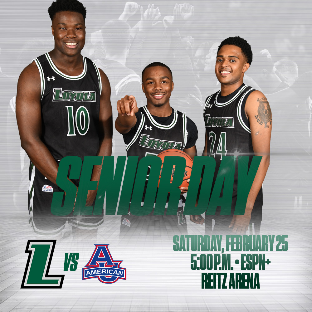 The regular-season closes Saturday for <a href="/LoyolaMBB/">Loyola Men's Basketball</a> when the Greyhounds host American and celebrate Senior Day. Senior ceremony starts at 4:40 p.m., game at 5 p.m.!

loyo.la/3SrVjPf

#gohounds | #patriotmbb | <a href="/Patriot_Gameday/">Patriot League GameDay</a>