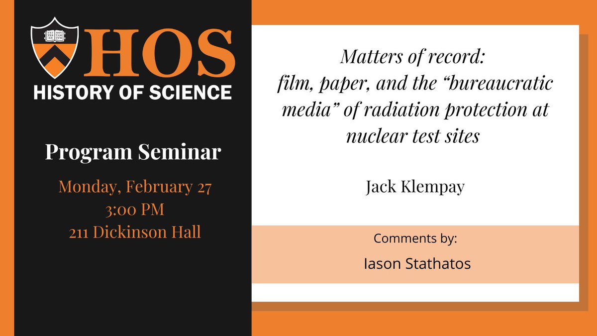February 27, 2023

Matters of record: film, paper, and the “bureaucratic media” of radiation protection at nuclear test sites 

By Jack Klempay with comments by Iason Stathatos

🔗ow.ly/QCTT50N2koo