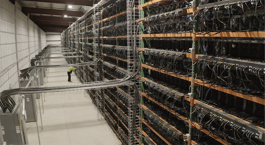 Take a look at the #Bitcoin mining facility in Jamestown, ND - powered by <a href="/APLDdigital/">Applied Digital</a>