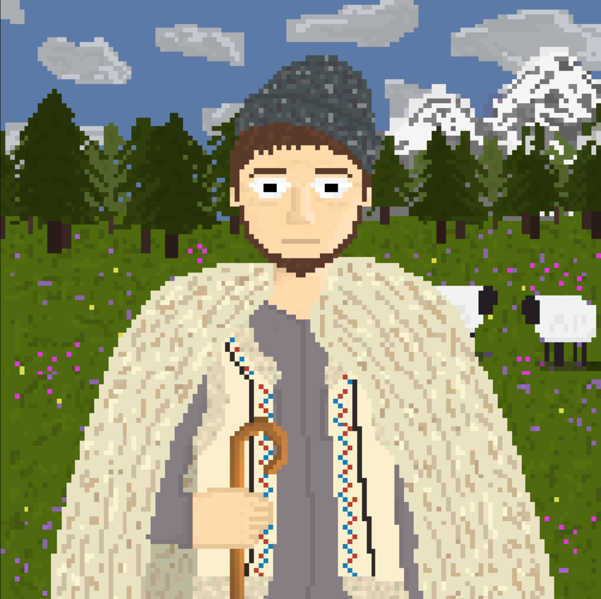 pepeversx's tweet photo. you can get a romanian for free. i just minted @AndreiMX_ but the sheeps stole his glasses.

🔗 https://t.co/dVNOGRlhCl

ps: we have no collabs with @CiobaniNFT, i just find them funny 😂. you can also mint just to send them to my wallet (ht mfer) so i can make memes of my RO fre https://t.co/xhFu4Nq4y2