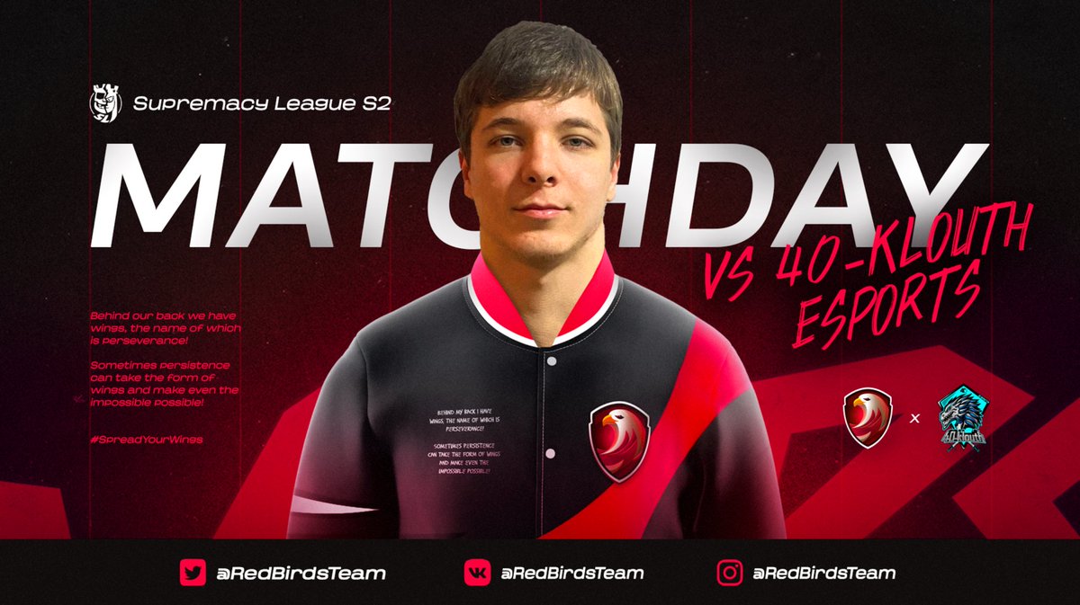 RedbirdsTeam's tweet image. The week flew by, and today is our second game on @CR_Supremacy! 

🆚| @40KLOUTH 
⌚️| 22:00 🇪🇸
🎥| bit.ly/3X50ntx
🎙️| @AllanFranzotti 

#SpreadYourWings #SMCY2023