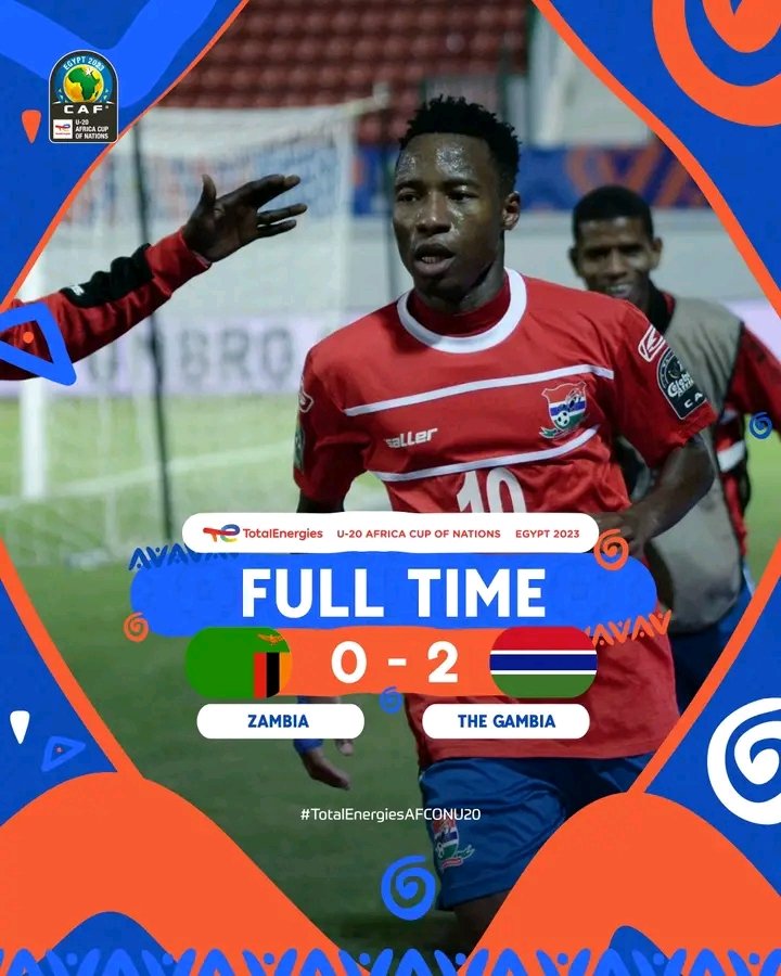fahdswaleh's tweet photo. Wakati wote! โฐ
โ๏ธ Mabao ya kipindi cha pili yanaipatia Gambia ushindi wao wa pili ๐ฅ
#JumlaNishatiAFCONU20 | #ZAMGAM. https://t.co/CsIH5KaWqB