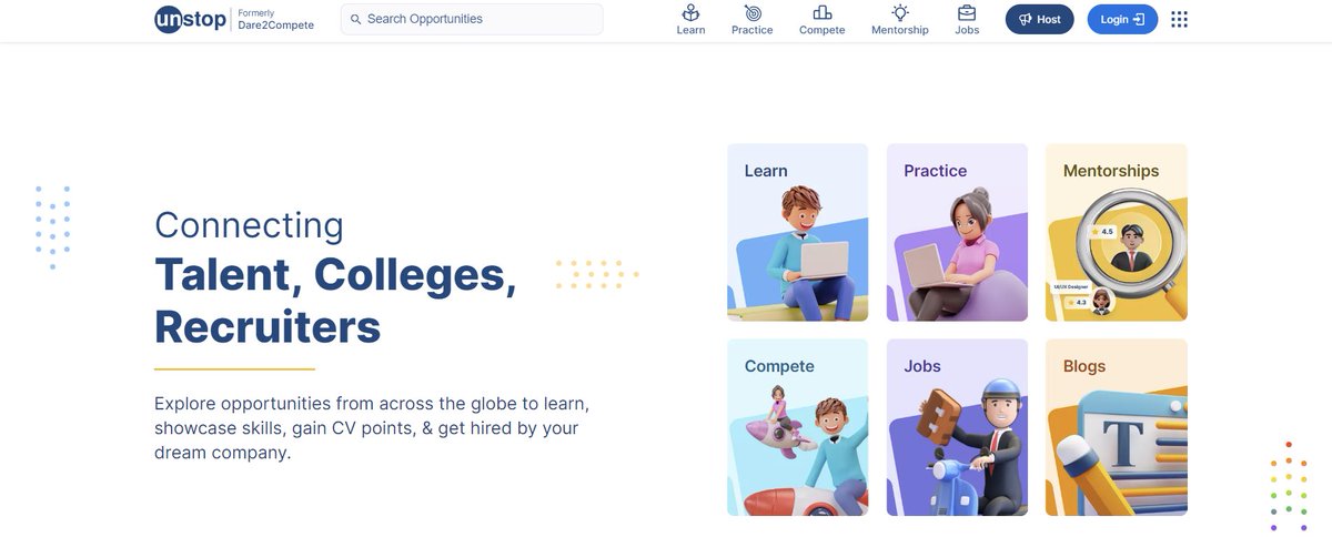 CodeSapiens_twt's tweet photo. 4. Looking for a platform that empowers underrepresented communities in tech and provides opportunities to participate in hackathons? Check out @unstopHQ - they offer resources and support for tech innovators from diverse backgrounds. https://t.co/ildTYwrexw