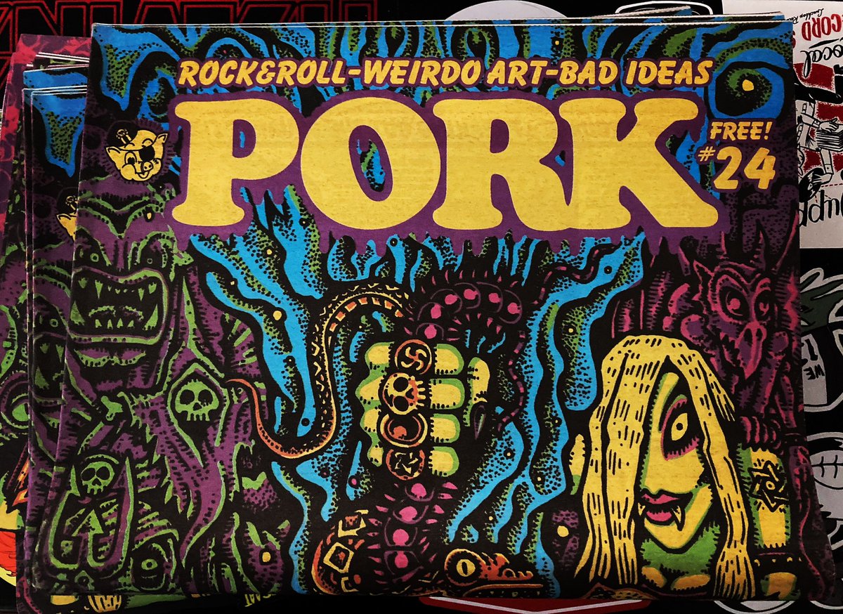 HoboWolfman's tweet photo. I was cleaning the office yesterday and found a box of PORK Magazine issue 24 from 2016! They’re up on the website now. Get ‘em while you can. https://t.co/fX0cAdoHgQ
