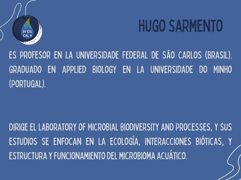 cilcal23's tweet photo. 𝗛𝘂𝗴𝗼 𝗦𝗮𝗿𝗺𝗲𝗻𝘁𝗼 nos va a hablar sobre la "Red Colaborativa sobre ecología microbiana acuática sudamericana (Microsudaqua)". https://t.co/xWporaVRps