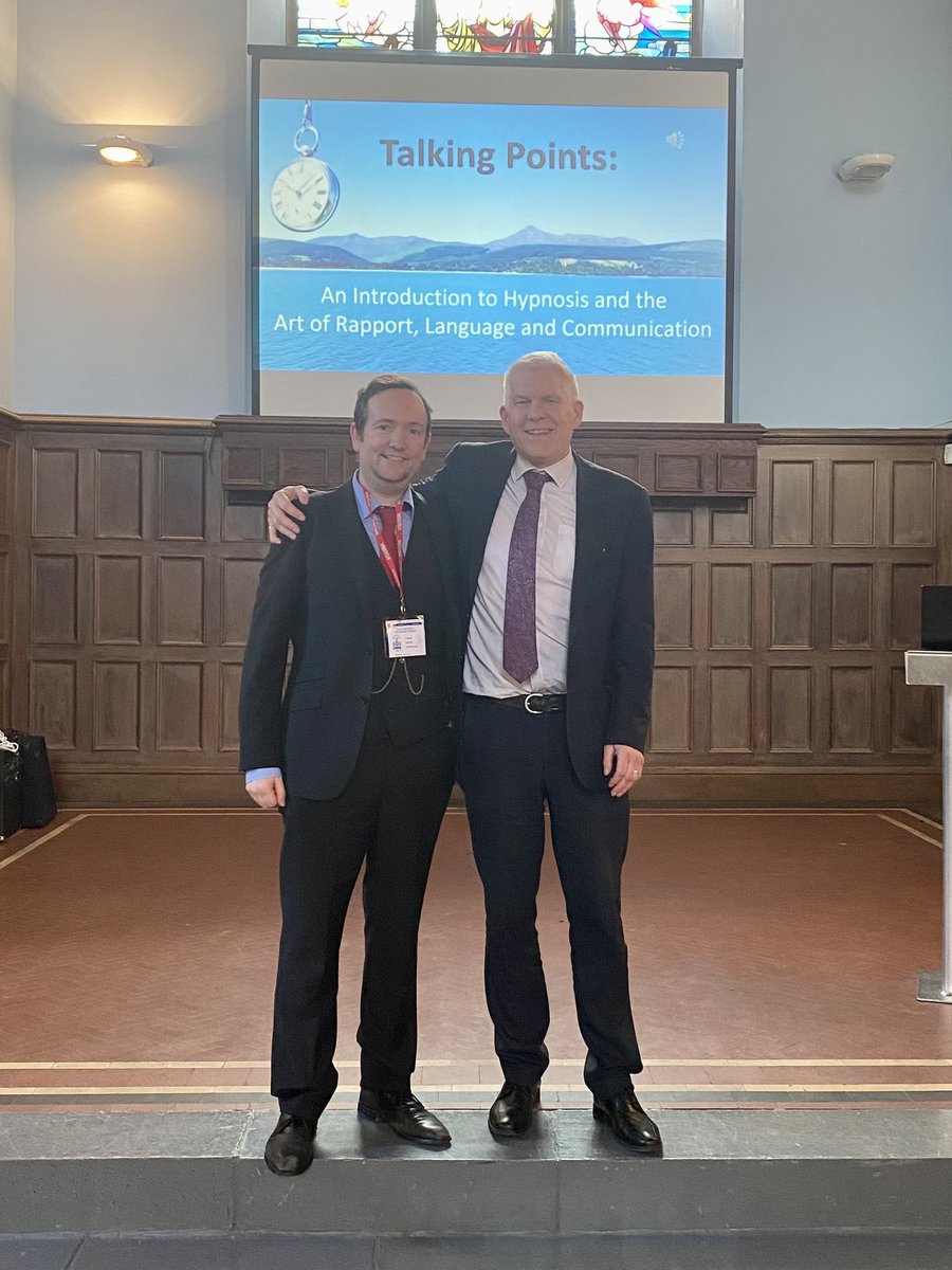 drmikegow's tweet photo. It was wonderful to be back at my old school, Hutchesons' Grammar School today. Jim McDougall kindly invited me to present to the 6th year pupils on ‘an introduction to hypnosis and the art of rapport, language &amp; communication’. 
Lovely to catch up with Jim &amp; also Pete Uprichard. https://t.co/WkQ8spvxga