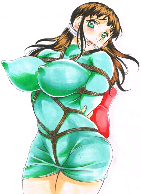 過去絵再掲
拙作『一回だけ・・・なんだから』より
吉川千鶴さんです。 