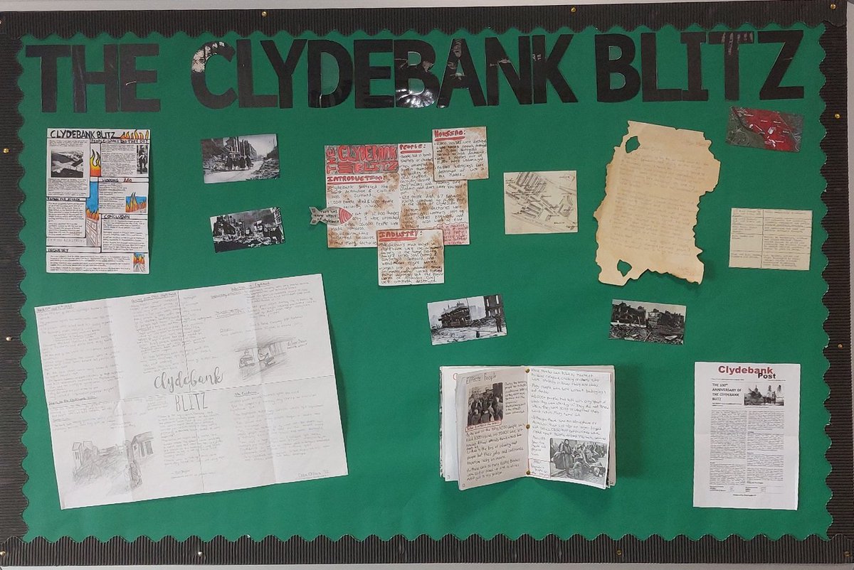 MissStewartHis's tweet photo. Just wanted to share some of the amazing homework I received from my S1s looking at the legacy of the Romans and my S2s looking at the Clydebank Blitz @LargsAcademy https://t.co/ZPKQtNnUog