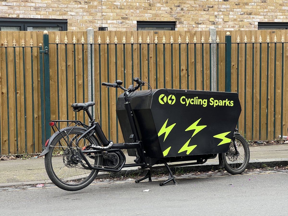 Huge thanks to Sam from @CyclingSparks who’s been sorting out our electrics today. Still more work to do but great progress made. One less trade van on the local roads. 🙂