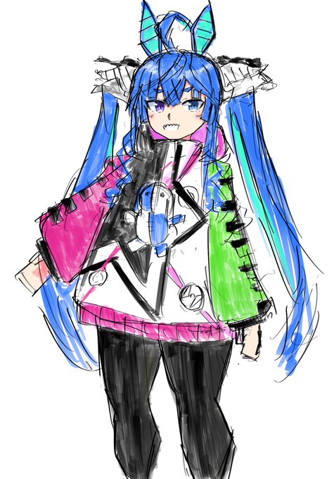 #ウマ娘 ツインターボの落描きです 