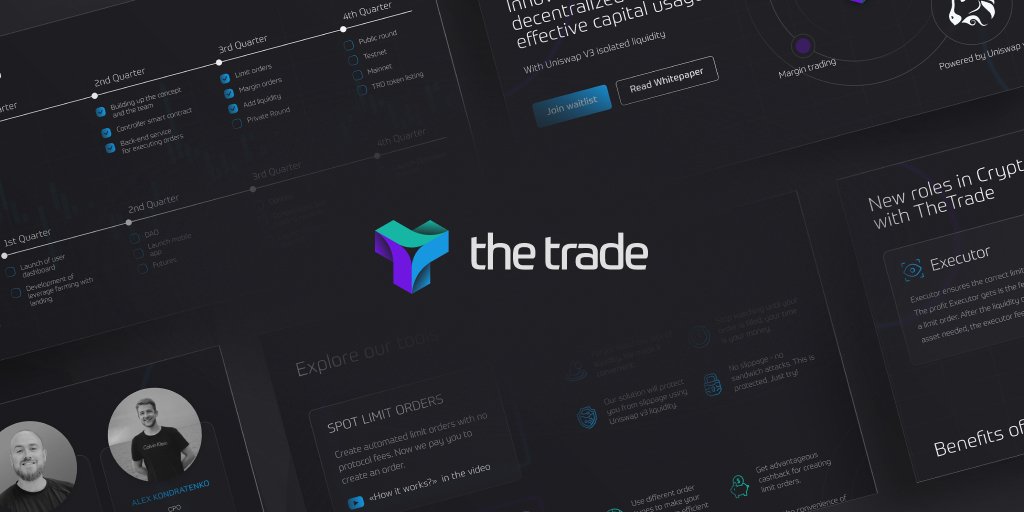 TheTradeOrg's tweet image. TheTrade achieves decentralized margin trading by using its own liquidity pools and limit order mechanics. For leveraged order creation, TheTrade contracts borrow the liquidity from TheTrade liquidity pool and swap the assets on the market.