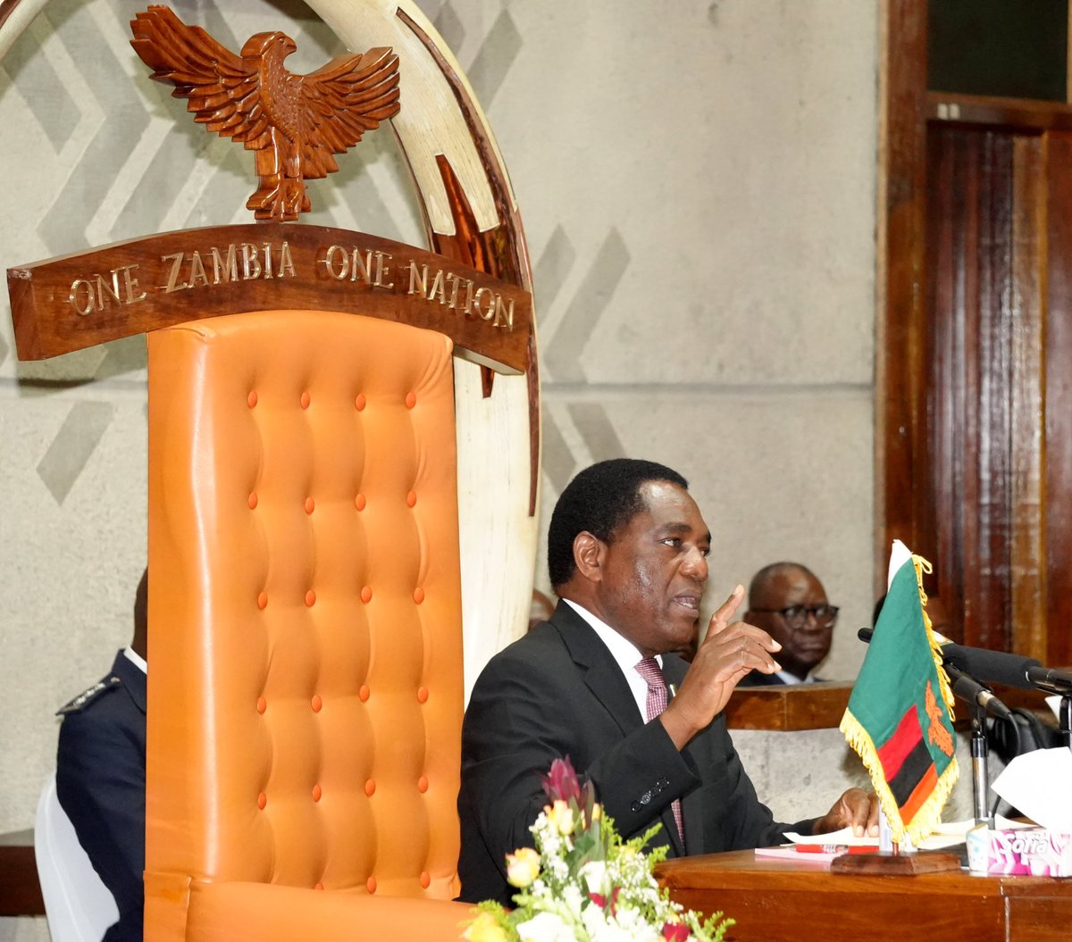 HHichilema's tweet photo. Since August 2021, over 20 elections have been held at constituency &amp; ward level and not a single life has been lost. Not a single bullet or cannister of teargas has harmed innocent citizens. 
People are now free to practice their politics in peace. #Zambia #DemocracyDividends https://t.co/4sPTMnFz5q